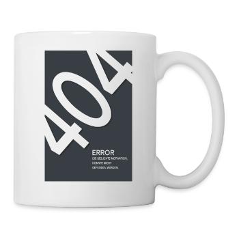 Erreur 404 Motivation introuvable - Mug blanc - blanc - Droite