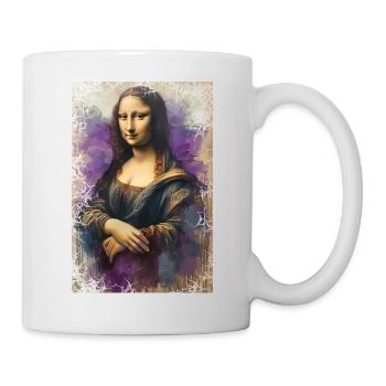 Mona Lisa revisited - oil on canvas - Mug - white - Right