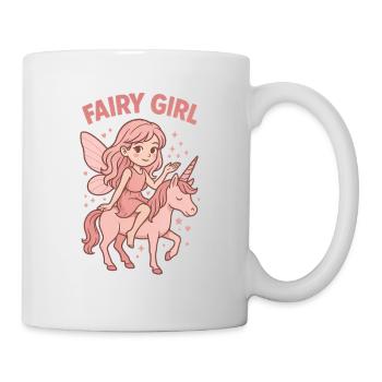 Fairy Rider Pink Unicorn - Mug - white - Right