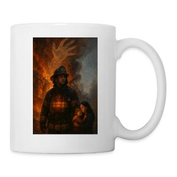 It is not the flame that burns them, but someone else's need - Mug - white - Right