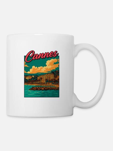 Cannes - Mug blanc - blanc