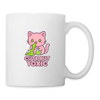 Chat Kawaii Toxique - Mug blanc - blanc - Droite