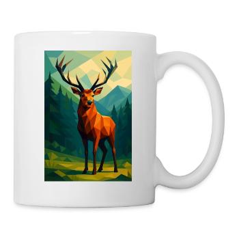 Polynature Hirsch - Tasse - Weiß - Rechts