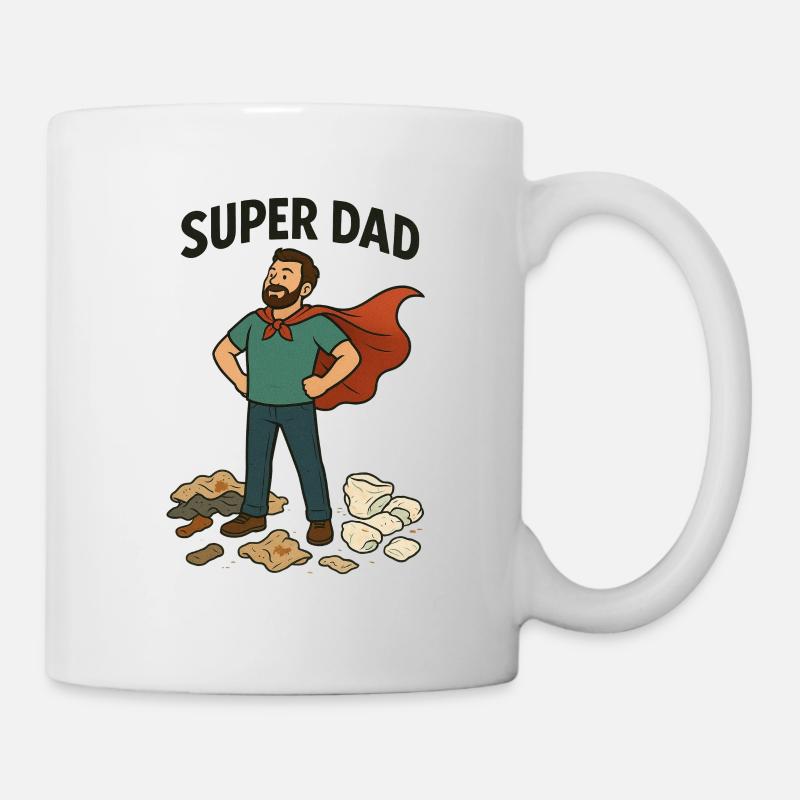 Super papa Capeheld - Mug blanc - blanc