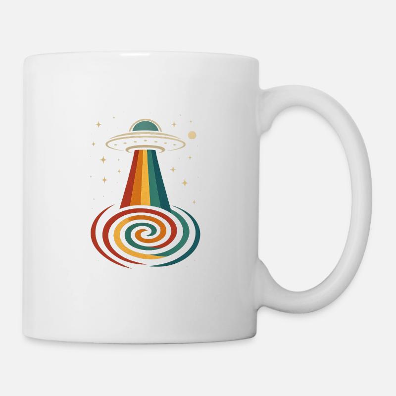UFO Rainbow Beam - Tasse - Weiß