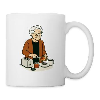 Oma Karin  - Tasse - Weiß - Rechts