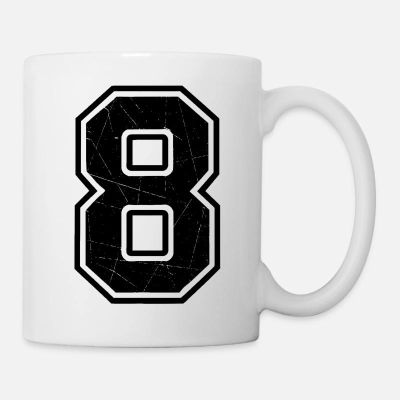 Cracked Eight Characters - Mug - white