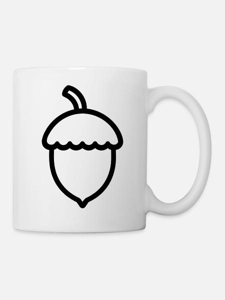 Eiche - Tasse - Weiß