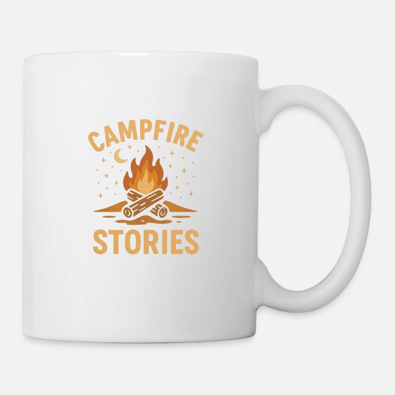 Histoires de feu de camp – Camping et plein air - Mug blanc - blanc