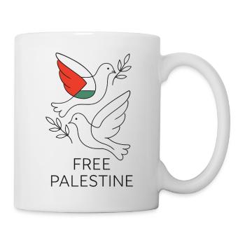 Dove of Peace - Free Palestine - Mug - white - Right
