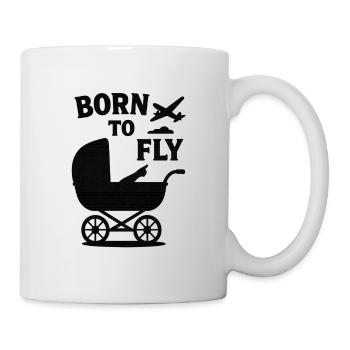 Geboren, um zu fliegen - Tasse - Weiß - Rechts