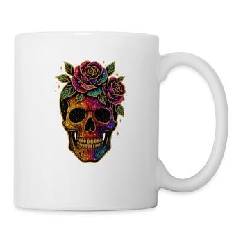 Galactic Skull with Roses Halloween - Mug - white - Right