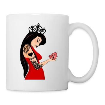 Dame de Coeur Punk - Mug blanc - blanc - Droite