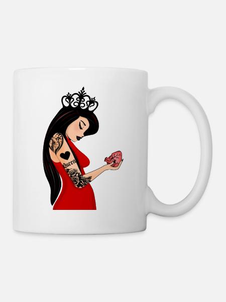 Dame de Coeur Punk - Mug blanc - blanc