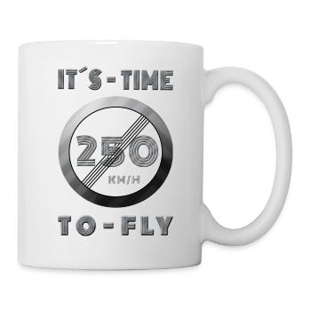 250 KM/H Time to fly - Mug - white - Right
