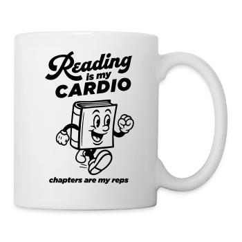 La lecture est mon cardio - Mug blanc - blanc - Droite