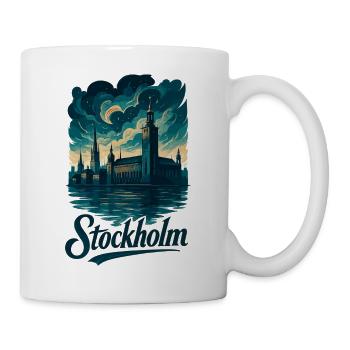 Stockholm Yellow Blue Capital Sweden Gift - Mug - white - Right