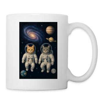 Katzen - Tasse - Weiß - Rechts