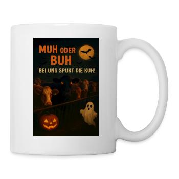 Kuhwitz Halloween Cow Spectacle - Mug - white - Right