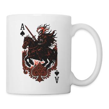 Crimson Knight on Steed - Mug - white - Right