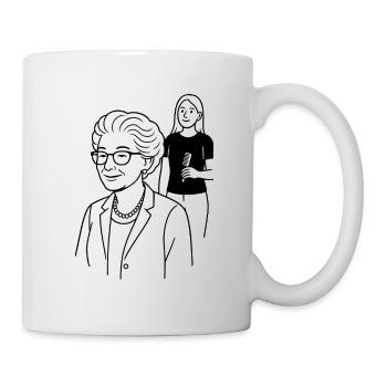 Grandma Karin Hairdresser appointment - Mug - white - Right