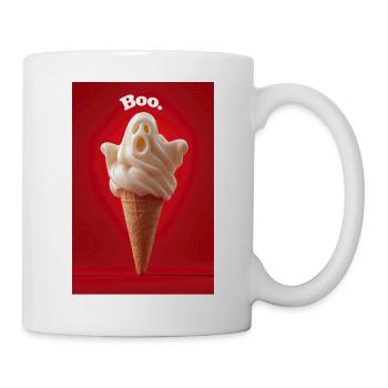 Boo Ghost Eiswaffel - Tasse - Weiß - Rechts