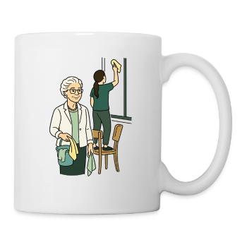 Oma Karin - Tasse - Weiß - Rechts
