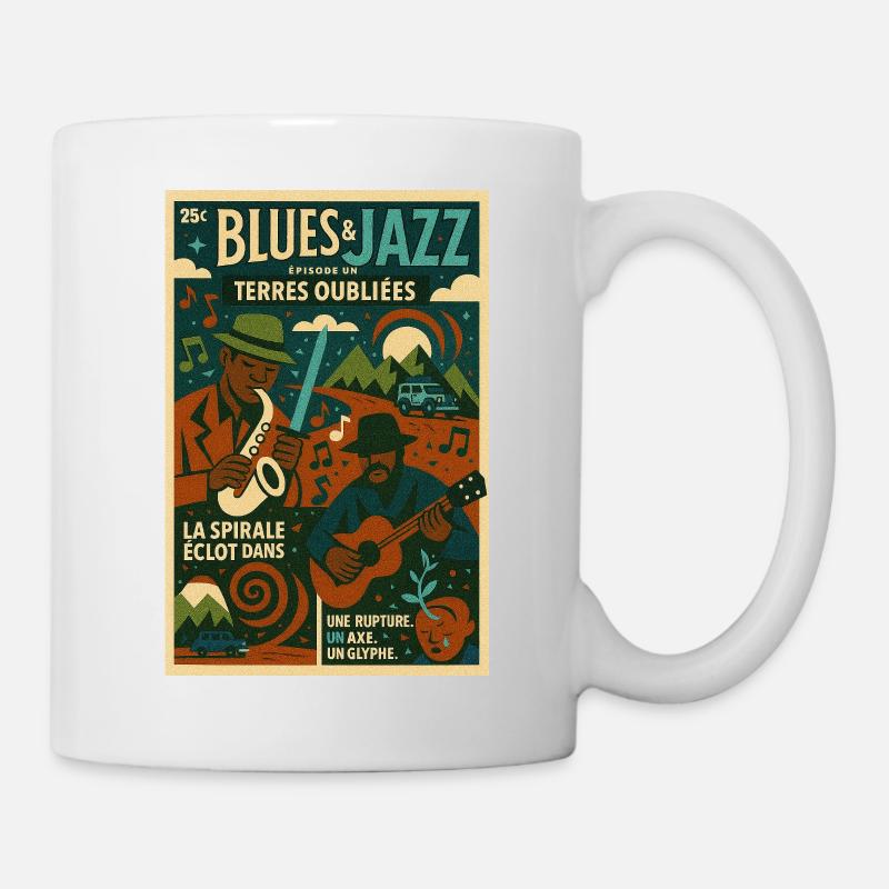 Blues et Jazz des Terres Oubliées - Mug blanc - blanc