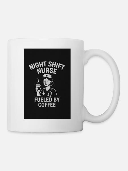 Night Shift Nurse - Tasse - Weiß