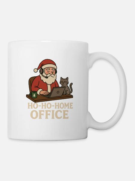 Ho Ho Home Office - Mug blanc - blanc