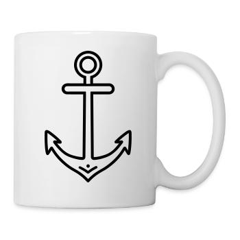 ancre - Mug blanc - blanc - Droite