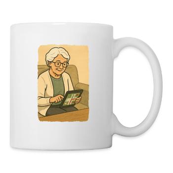 Oma Karin - Tasse - Weiß - Rechts