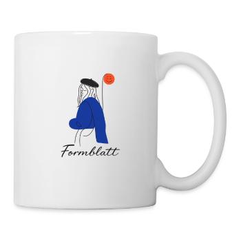Form Silhouette Blue - Mug - white - Right