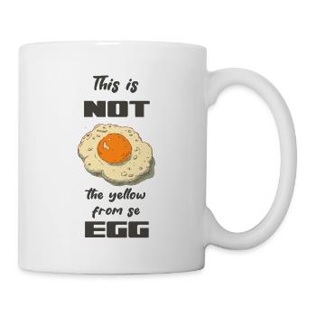 Dieses Ei ist nicht das Gelbe - Tasse - Weiß - Rechts