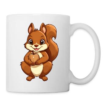 Écureuils en automne - Mug blanc - blanc - Droite