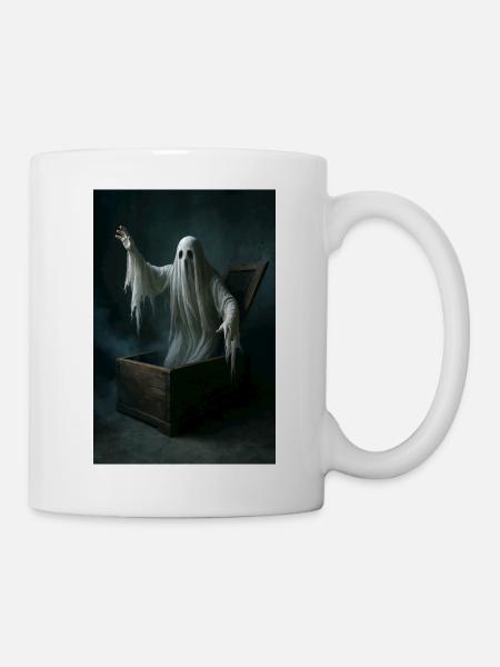 Ghost from the coffin - Mug - white