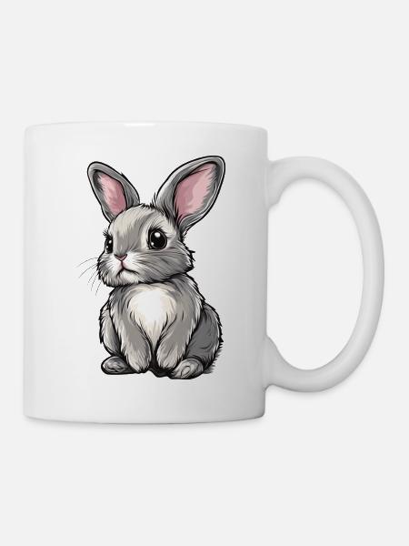 Hase - Tasse - Weiß