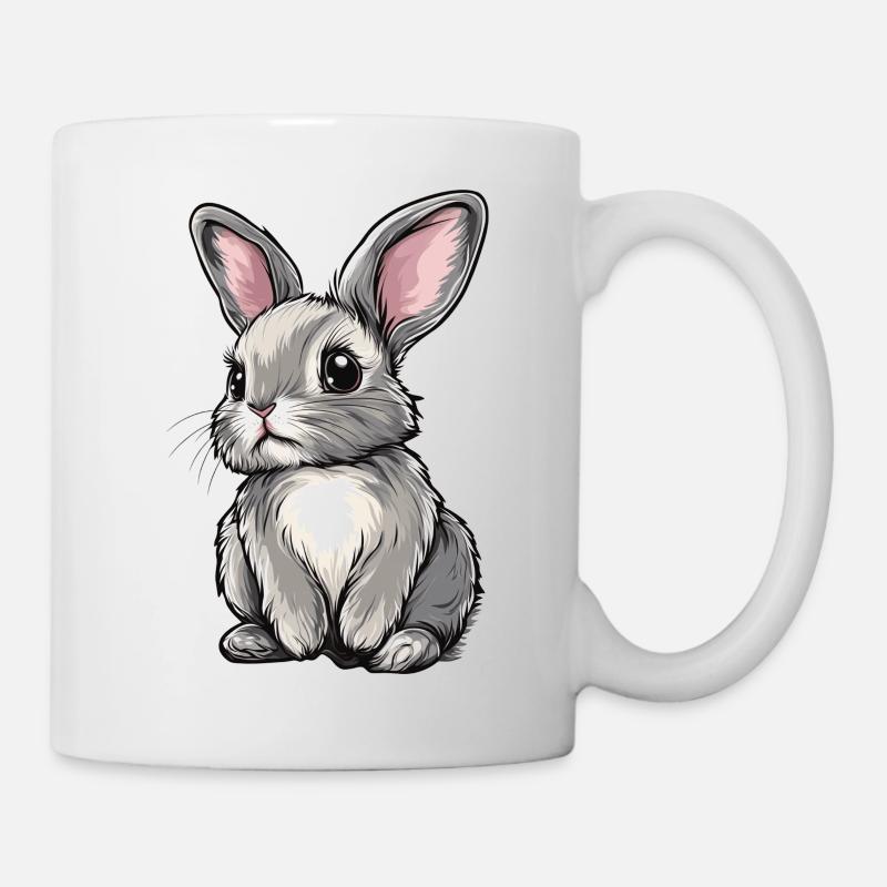 Hase - Tasse - Weiß