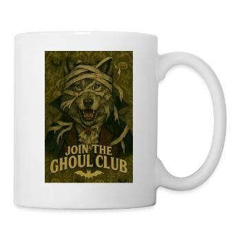 Ghoul Club Dog with Bandages - Mug - white - Right