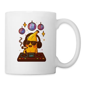 Banane DJ fume Banane 🍌 - Mug blanc - blanc - Droite