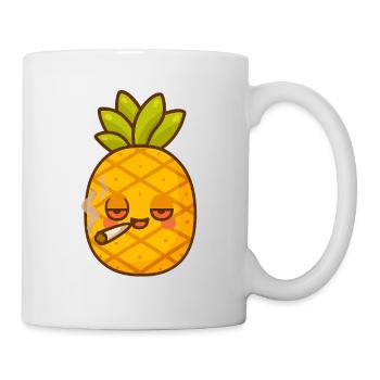 Ananas Fou - Mug blanc - blanc - Droite