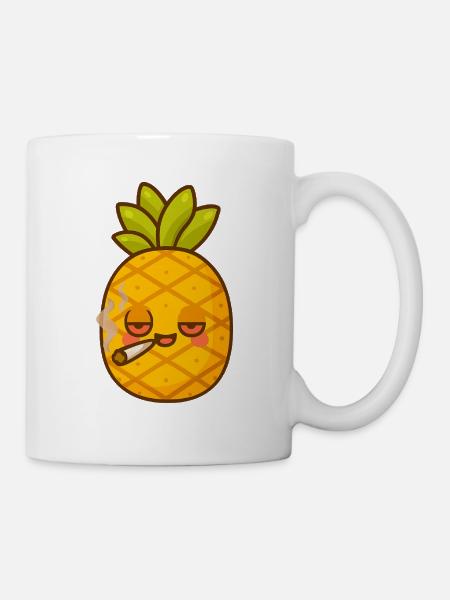 Crazy Pineapple Hazey - Tasse - Weiß