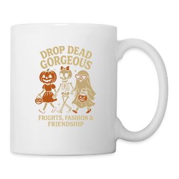 Drop Dead Gorgeous – Halloween Fashion & Friends - Tasse - Weiß - Rechts