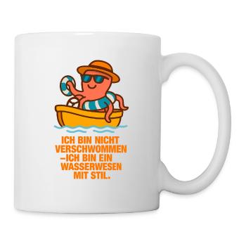 Ich_bin_nicht_verschwommen_ich_bin_ein_Wasserwe - Tasse - Weiß - Rechts