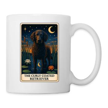 Curly Coated Retriever - Tasse - Weiß - Rechts