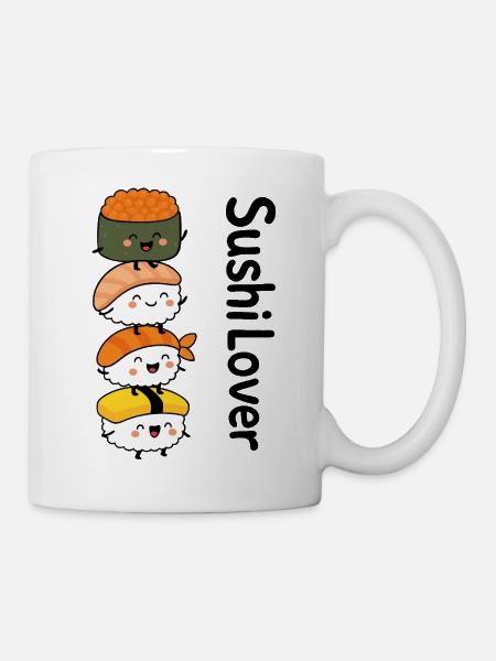 Sushi Lover – Tower of Cuteness - Mug - white
