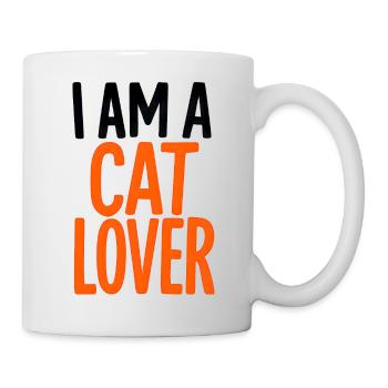 Neon Katzen Liebhaber - Tasse - Weiß - Rechts