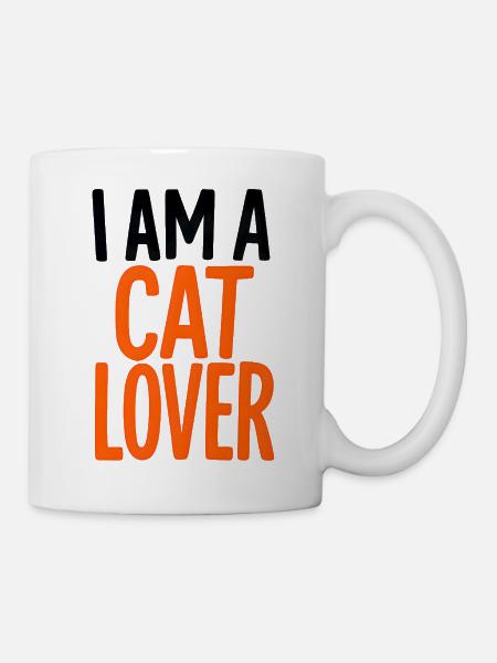 Neon Cat Lover - Mug - white