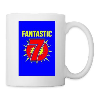 Fantastic 7 Retro Burst - Mug blanc - blanc - Droite