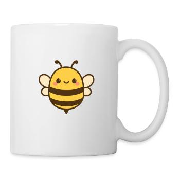 Kawaii Honey Bee Illustration - Mug - white - Right